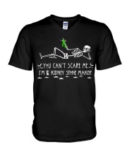 Kidney Stone Halloween V-Neck T-Shirt thumbnail