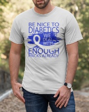 BE NICE TO DIABETICS Classic T-Shirt apparel-classic-tshirt-lifestyle-front-53