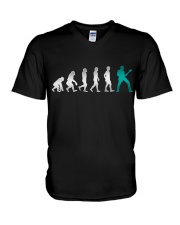 Guitar Player Evolution V-Neck T-Shirt thumbnail