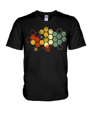 Beekeeping Vintage Honey Bee V-Neck T-Shirt tile