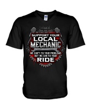 Support Your Local Mechanic V-Neck T-Shirt thumbnail