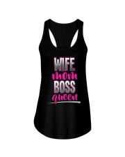 Wife Mom Boss Queen Ladies Flowy Tank thumbnail