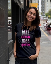Wife Mom Boss Queen Ladies T-Shirt lifestyle-women-crewneck-front-5