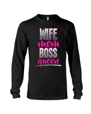 Wife Mom Boss Queen Long Sleeve Tee thumbnail