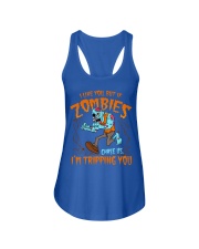 Zombies chase us Ladies Flowy Tank thumbnail