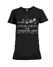 Epstein-Barr Virus Survivor Halloween Premium Fit Ladies Tee thumbnail