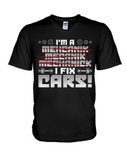 Mechanic-I FIX CARS V-Neck T-Shirt thumbnail
