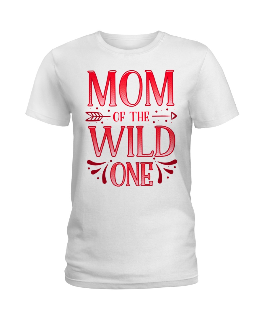 Mom of the Wild One Shirt Plaid Lumberjack Ladies T-Shirt