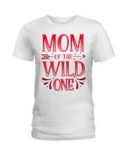 Mom of the Wild One Shirt Plaid Lumberjack Ladies T-Shirt front