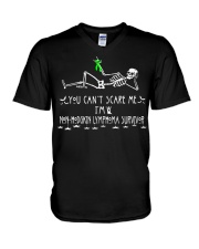 Non-Hodgkin lymphoma Survivor Halloween V-Neck T-Shirt thumbnail
