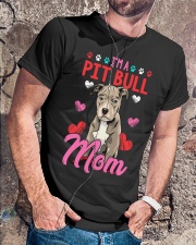 I'm Pit Bull Mom Classic T-Shirt lifestyle-mens-crewneck-front-4