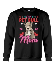 I'm Pit Bull Mom Crewneck Sweatshirt thumbnail