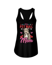 I'm Pit Bull Mom Ladies Flowy Tank thumbnail