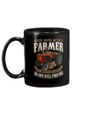 Never Mess With A Farmer Mug back