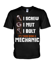 Being a Mechanic V-Neck T-Shirt thumbnail