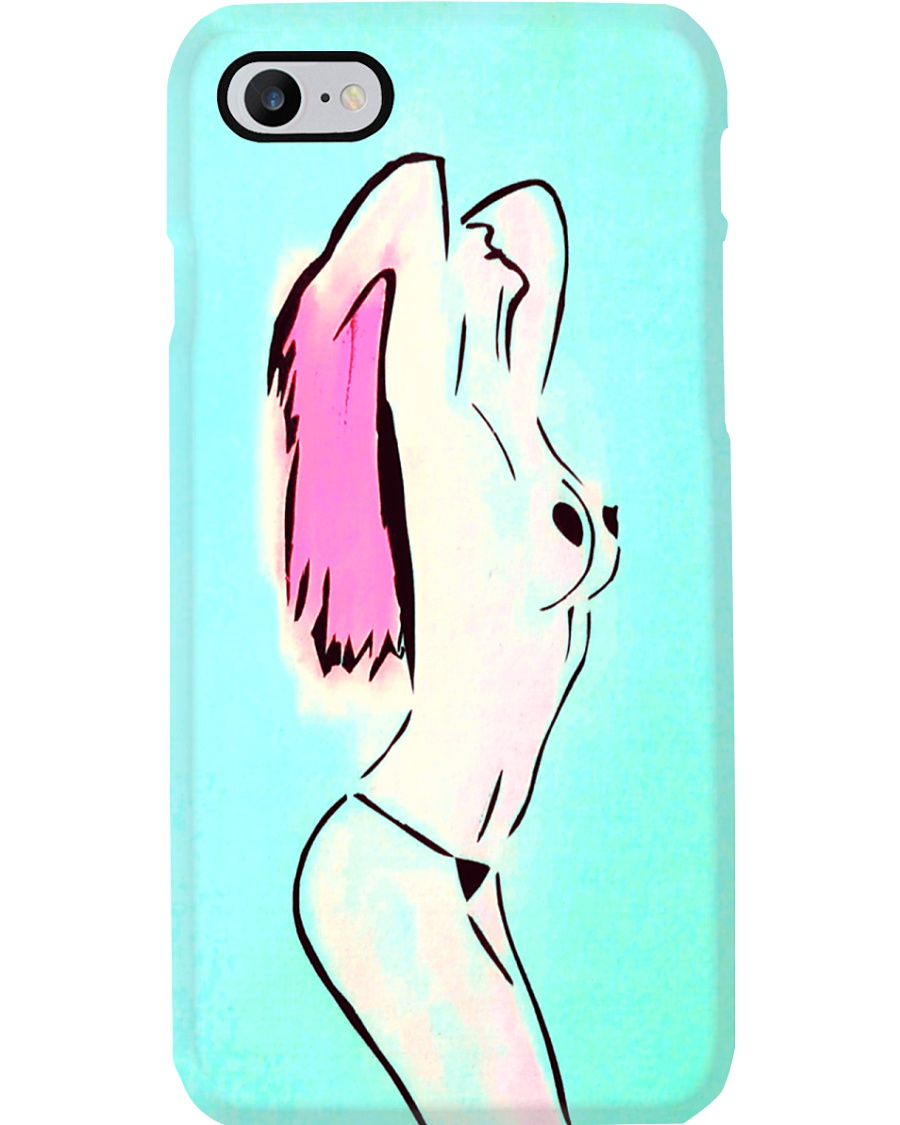 Beautiful woman at the beach art Phone Case