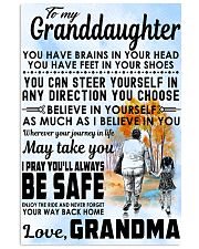 To my Granddaughter - Grandma 11x17 Poster front