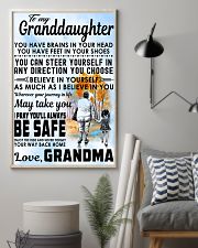 To my Granddaughter - Grandma 11x17 Poster lifestyle-poster-1
