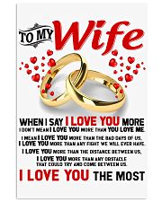 TO MY WIFE - I LOVE YOU THE MOST 11x17 Poster thumbnail