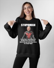 Stupidman Crewneck Sweatshirt apparel-crewneck-sweatshirt-lifestyle-front-11