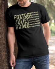 Foxtrot Juliet Bravo Classic T-Shirt apparel-classic-tshirt-lifestyle-front-51