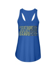 Foxtrot Juliet Bravo Ladies Flowy Tank tile