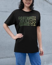 Foxtrot Juliet Bravo Ladies T-Shirt apparel-ladies-t-shirt-lifestyle-front-50