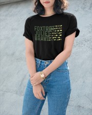 Foxtrot Juliet Bravo Ladies T-Shirt apparel-ladies-t-shirt-lifestyle-front-52