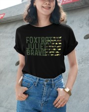 Foxtrot Juliet Bravo Ladies T-Shirt apparel-ladies-t-shirt-lifestyle-front-53