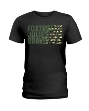 Foxtrot Juliet Bravo Ladies T-Shirt front