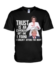 Trust is an expensive gift one I found V-Neck T-Shirt tile