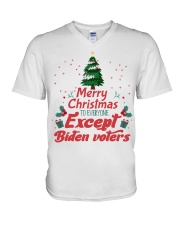 Merry Christmas to everyone V-Neck T-Shirt tile