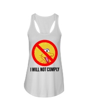 I will not comply Ladies Flowy Tank tile