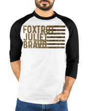 Foxtrot Juliet Bravo Baseball Tee custom-t-shirts-ranglan-baseball-tee-lifestyle-front-23