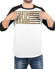 Foxtrot Juliet Bravo Baseball Tee custom-t-shirts-ranglan-baseball-tee-lifestyle-front-31