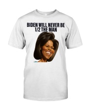 Biden will never be 1/2 the Man Premium Fit Mens Tee tile