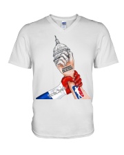 Government and the media wrong again V-Neck T-Shirt tile