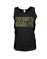 Foxtrot Juliet Bravo Unisex Tank tile