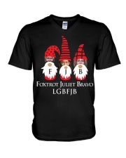 Foxtrot Juliet Bravo V-Neck T-Shirt tile