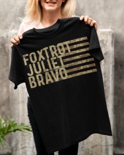 Foxtrot Juliet Bravo Classic T-Shirt apparel-classic-tshirt-lifestyle-front-117