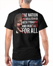 One nation under a fraud Classic T-Shirt apparel-classic-tshirt-lifestyle-back-180