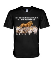They want herd mentality V-Neck T-Shirt tile