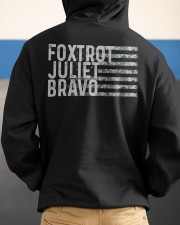 Foxtrot Juliet Bravo Hooded Sweatshirt apparel-hooded-sweatshirt-lifestyle-back-54
