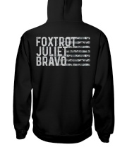 Foxtrot Juliet Bravo Hooded Sweatshirt back