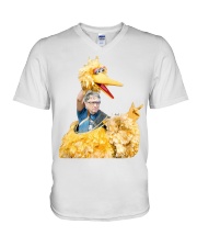 Big Bird vaccinated V-Neck T-Shirt tile