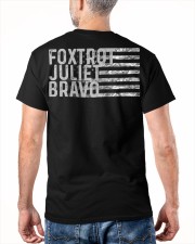 Foxtrot Juliet Bravo Classic T-Shirt apparel-classic-tshirt-lifestyle-back-180