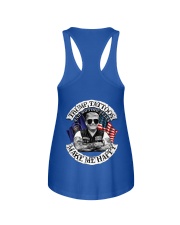 Trump tattoos and motorcycles make me happy Ladies Flowy Tank tile
