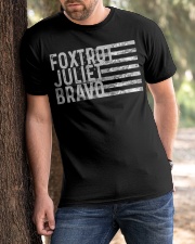 Foxtrot Juliet Bravo Classic T-Shirt apparel-classic-tshirt-lifestyle-front-51