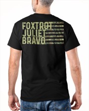 Foxtrot Juliet Bravo Classic T-Shirt apparel-classic-tshirt-lifestyle-back-180