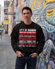 Let's Go Brandon Crewneck Sweatshirt lifestyle-unisex-sweatshirt-front-2